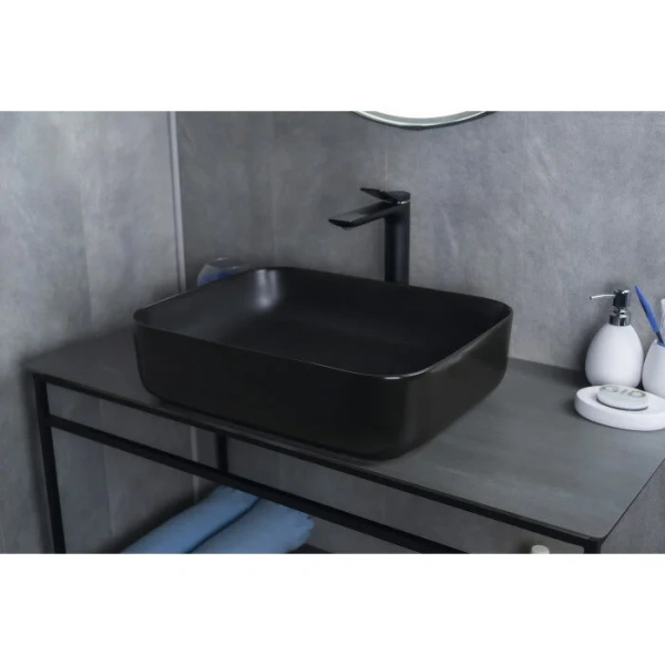 Раковина GID Geometrico Bm1304 50 см черная матовая 53350 Staron