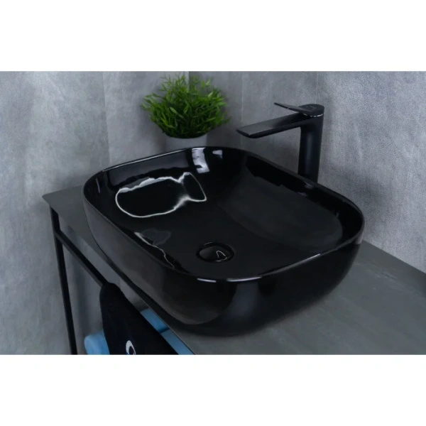 Раковина GID Geometrico BL1302 50 см черная 53347 Staron