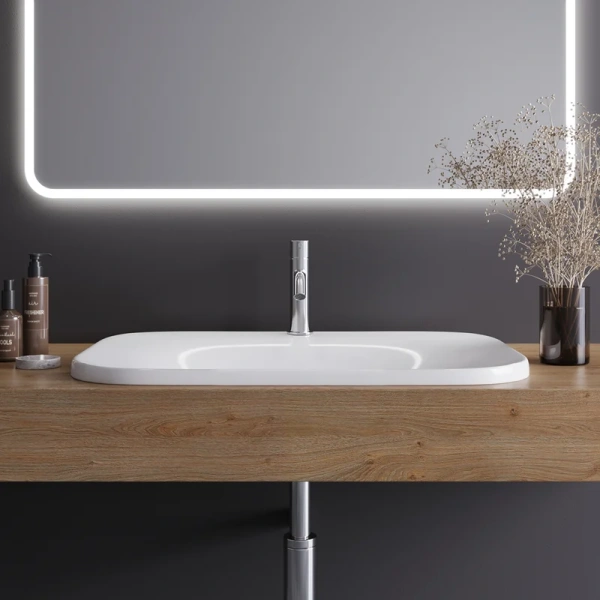 Раковина Cezares 65 см полувстраиваемая CZR-DRO-65-LVB