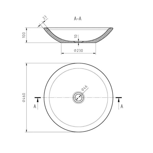 Раковина Migliore Arena 46 см белая 31564