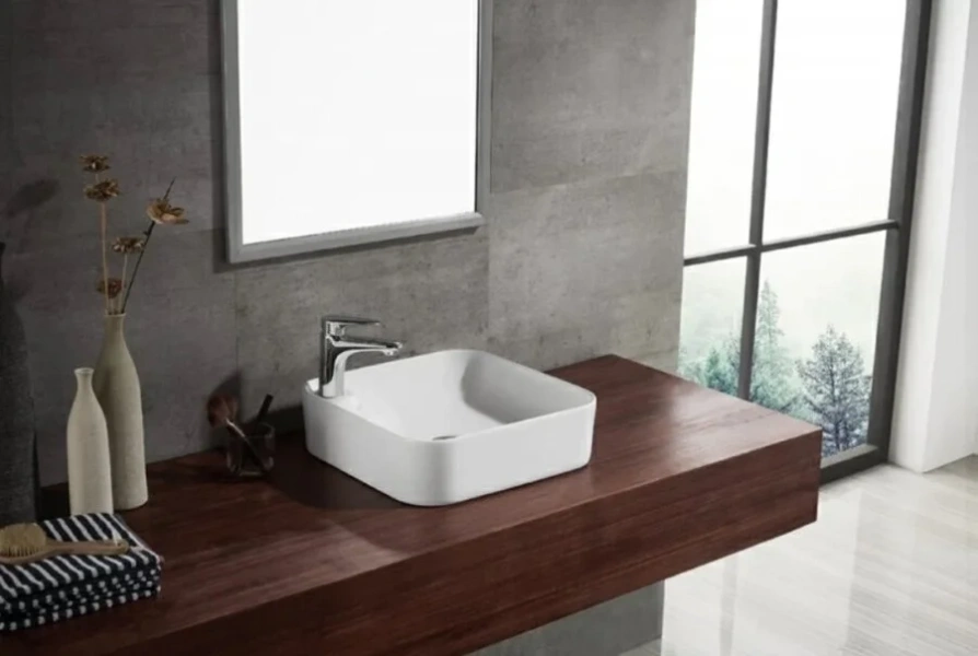 Раковина Bravat Source C22238W-1-ENG 45 см Staron