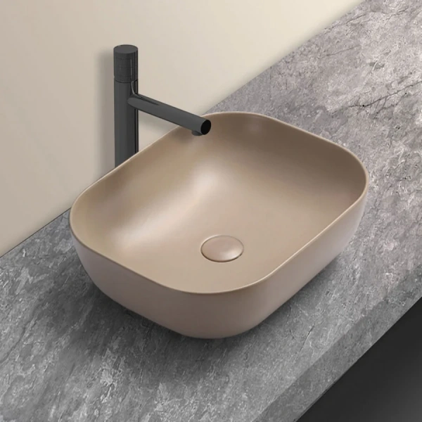 Раковина Vincea 50 см керамическая, капучино матовый VBS-101MC Staron