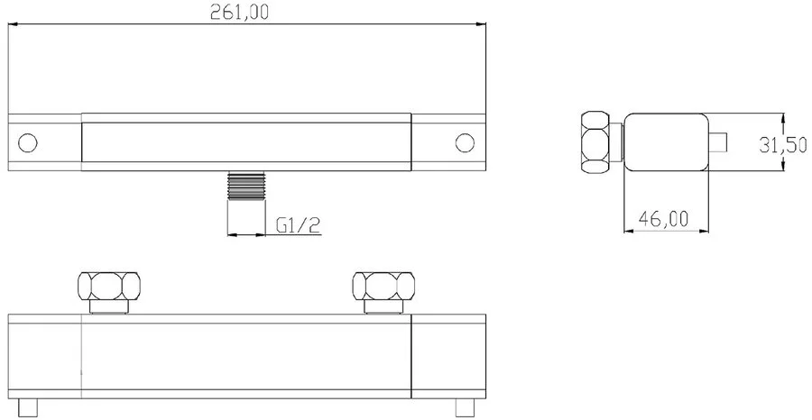 Раковина Ceramalux N 65 см накладная  9052