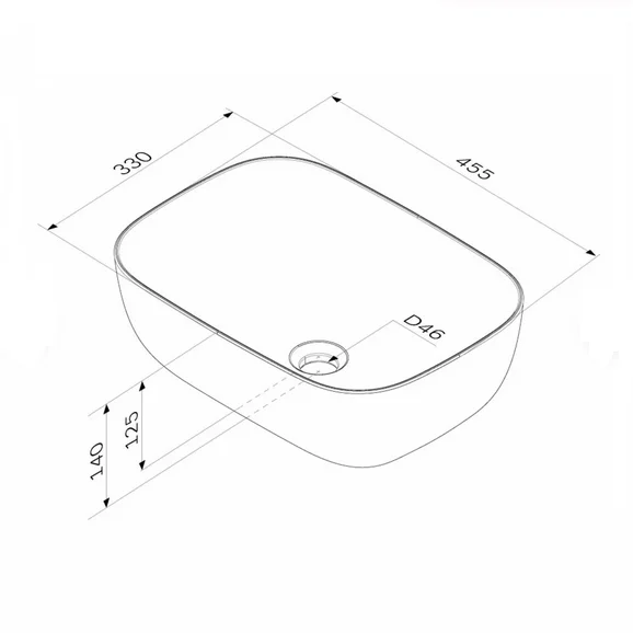 Раковина Am.Pm Func 45 см белая M8FWCC10450WG