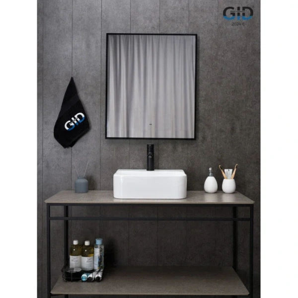 Раковина GID Geometrico N9257 43 см белая 51217 Staron