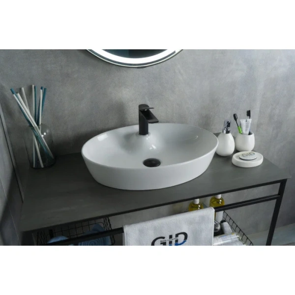 Раковина GID Lago N9436 55 см керамическая 51150 Staron