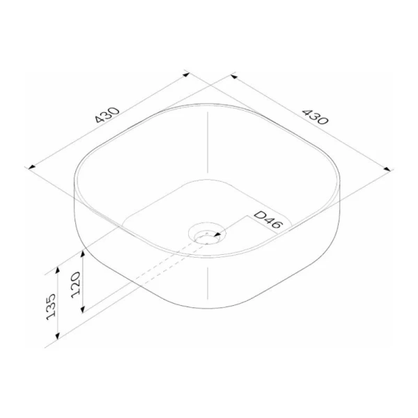 Раковина Am.Pm Func 43 см белая M8FWCC30430WG