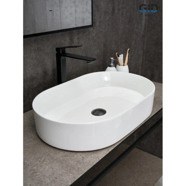 Раковина GID Lago D1479 61 см белая 51203 Staron