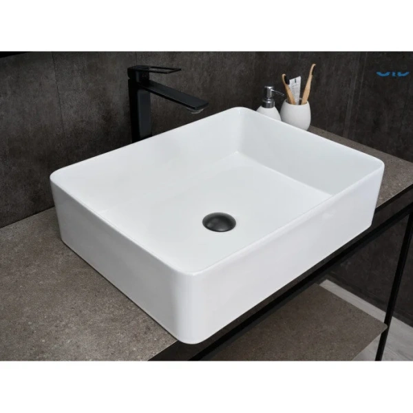 Раковина GID Geometrico N9104 52 см белая 51236 Staron