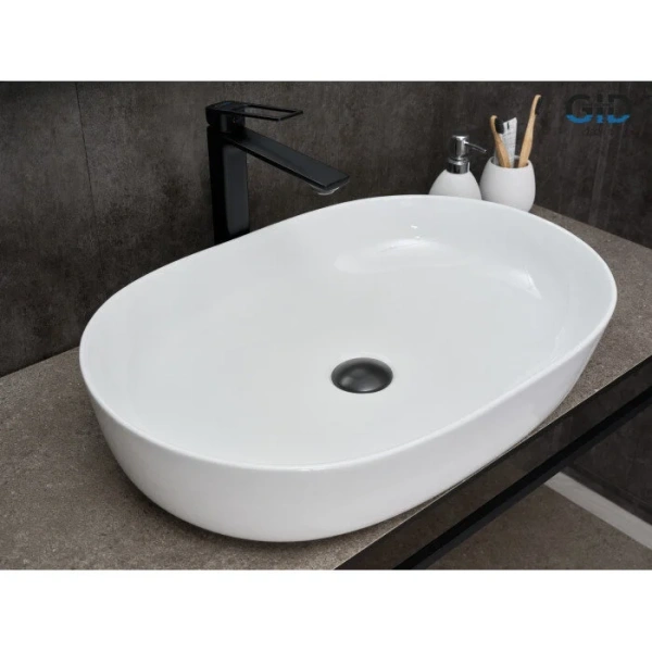 Раковина GID Lago D1348 61 см белая 51204 Staron