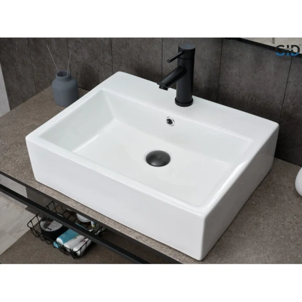 Раковина GID Geometrico N9153 53 см белая 51215 Staron