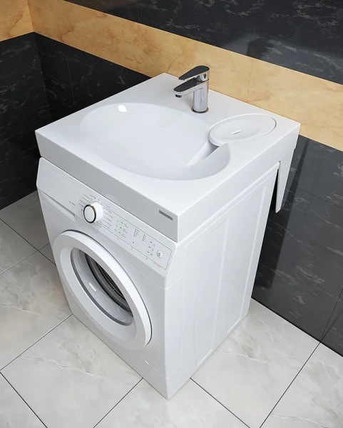 Раковина над стиральной машиной Paulmark Stern 60 см белая PM700431