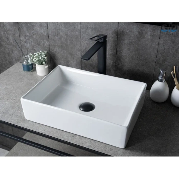 Раковина GID Geometrico N1204 45 см белая 51225 Staron