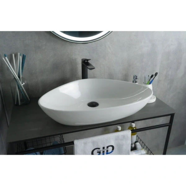 Раковина GID Creativo N9062 67 см белая 51117 Staron