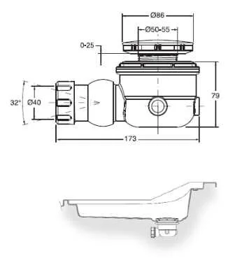 Раковина Ceramalux N 67 см накладная 9062