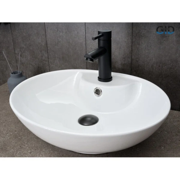 Раковина GID Lago N9005 51 см белая 51206 Staron