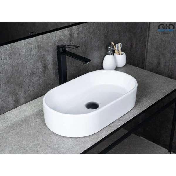 Раковина GID Lago N9020 53 см белая 51209 Staron