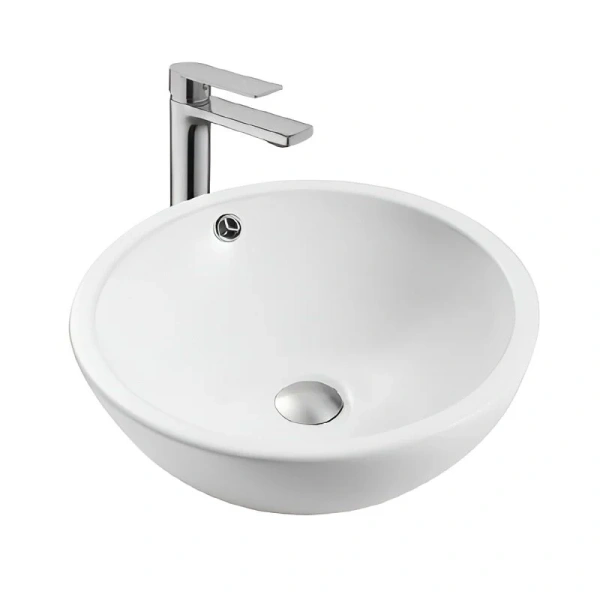 Раковина Акватек 44 см белая матовая AQ5354-MW Staron