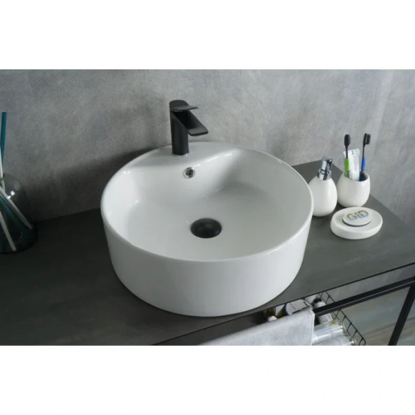 Раковина GID Esfera N9008b 46 см белая 51104 Staron