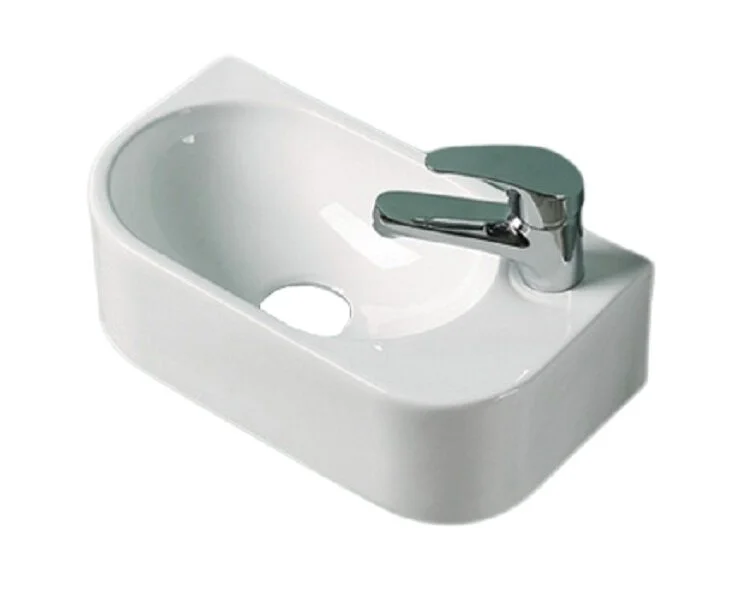 Раковина GID Suspendido N9274L 40 см левосторонняя белая 61129L