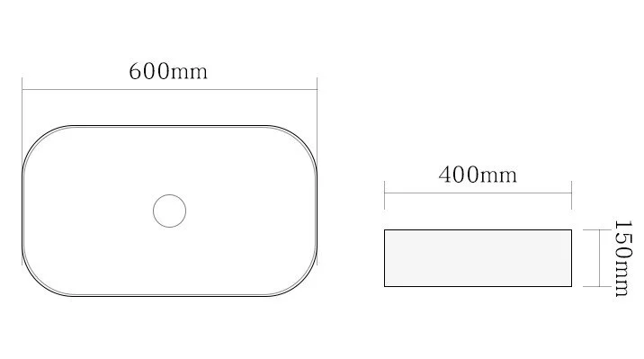 Раковина SantiLine 60 см белая SL-1017