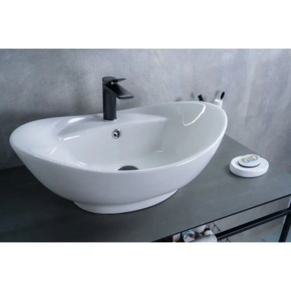 Раковина GID Lago N9018 59 см белая 51107 Staron