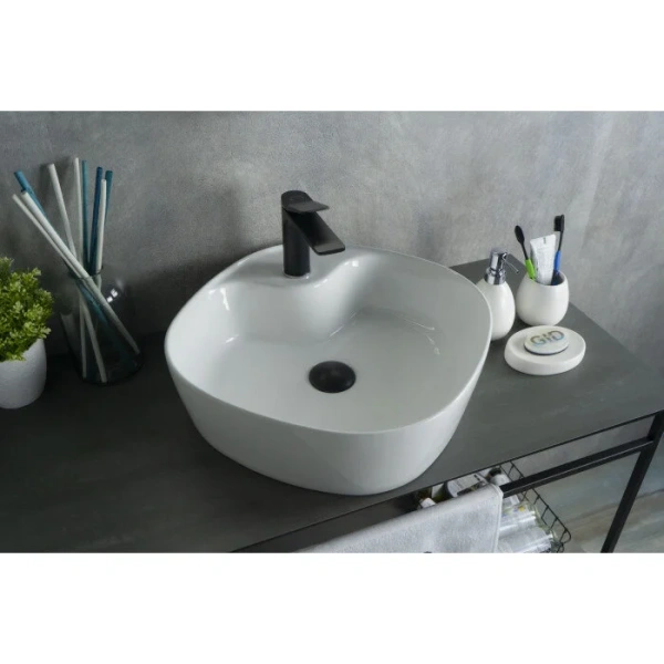 Раковина GID Geometrico N9442 44 см белая 51153 Staron