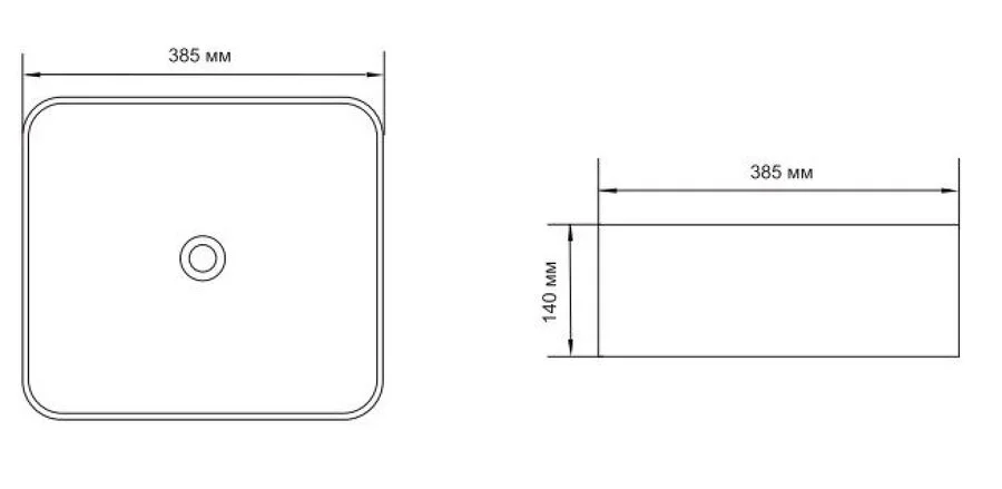 Раковина Aquanet City 38 см белая CITY-1