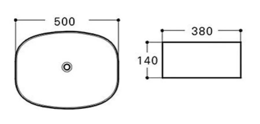 Раковина Aquanet Fine 50 см белая FINE-1
