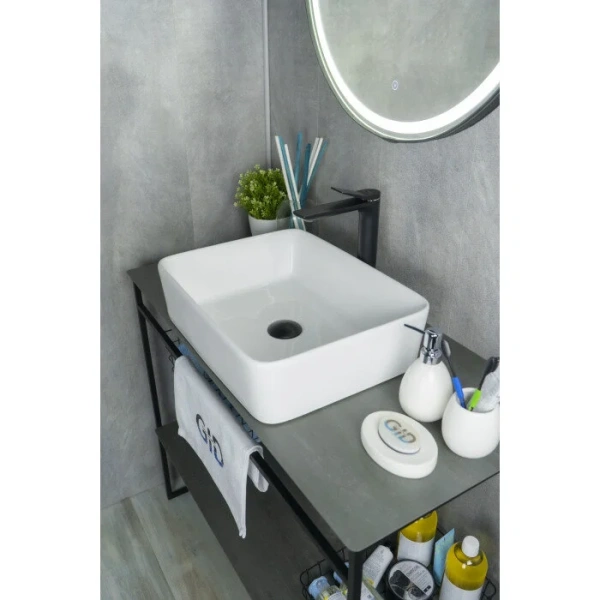 Раковина GID Geometrico N9103 48 см белая 51120 Staron