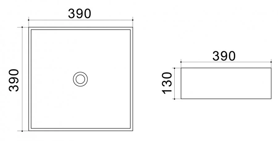 Раковина Azario 39 см белая AZ41120 Staron