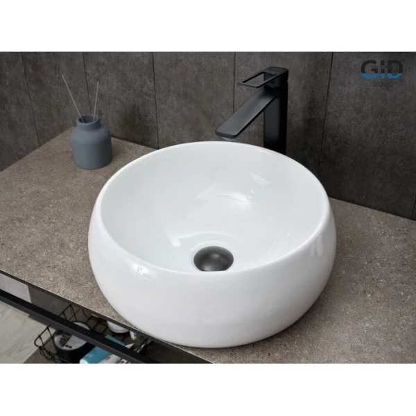 Раковина GID Esfera N9140 40 см белая 51213 Staron