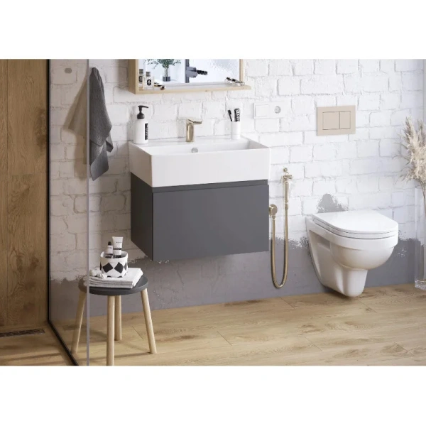 Раковина Sanita Luxe Novel 60 см накладная WB.FN/Novel/60-C/WHT.G/S1 Staron