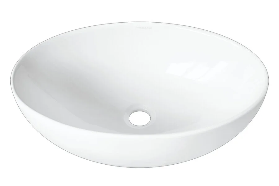 Раковина Sanita Luxe Ringo 53 см накладная WB.CT/Ringo/53-N.Slim/WHT.G/S1 Staron