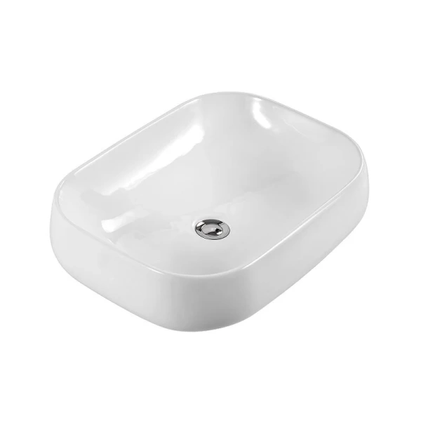 Раковина Акватек 56 см на столешницу белая AQ5526-00 Staron