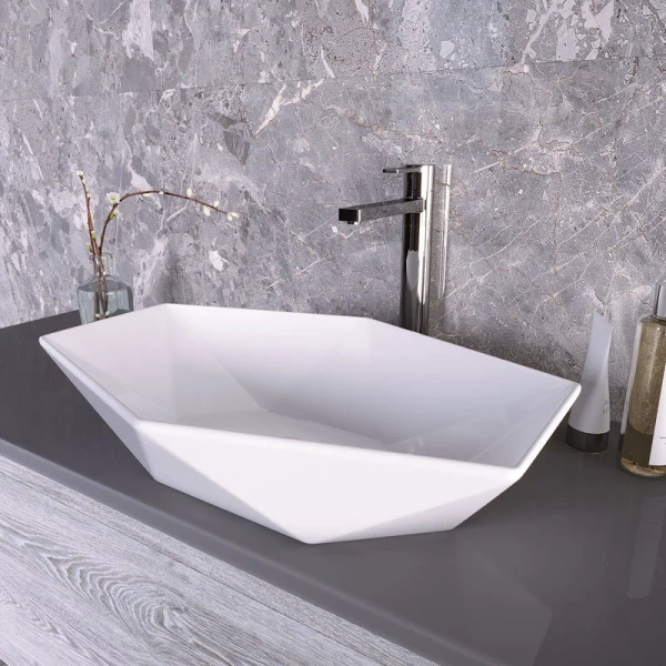 Раковина Grossman 64 см белая GR-3030 Staron