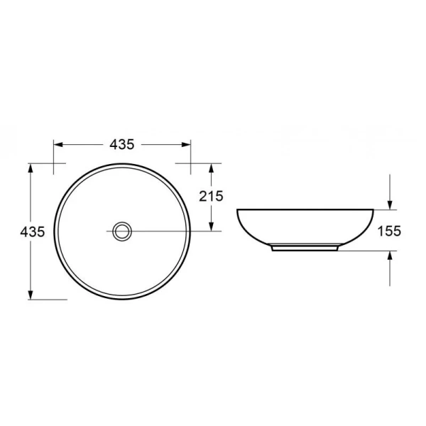Раковина Cezares 43 см керамическая CZR-NEW-43-LVB