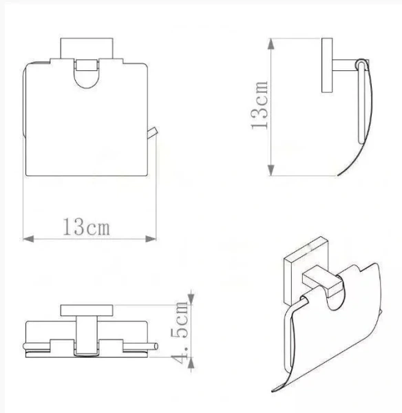 Раковина Ceramalux N 45 см для ванной 2242