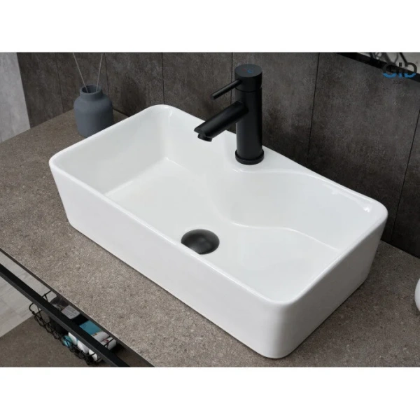 Раковина GID Geometrico N9092 55 см белая 51202 Staron