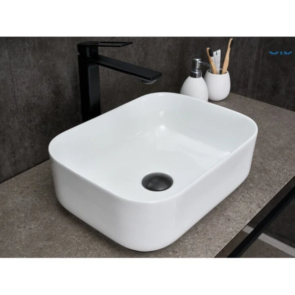 Раковина GID Geometrico N1335 40 см прямоугольная 51238 Staron