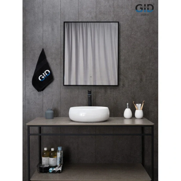 Раковина GID Lago N9030ds 40 см белая 51235 Staron