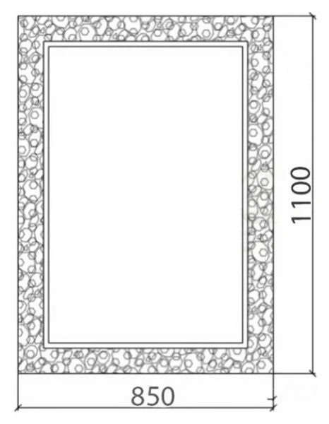 Раковина Ceramalux MNC 54 45,5 см накладная