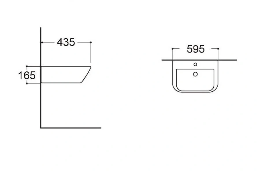 Раковина Акватек 60 см белая AQ5440-00