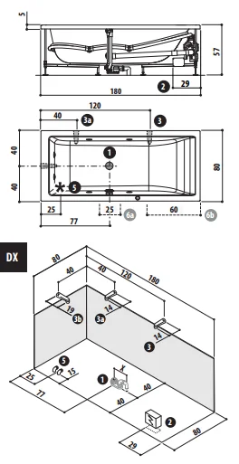 Раковина Ceramalux N 40 см для ванной 9443