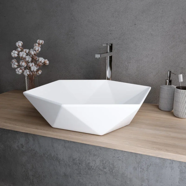 Раковина Grossman 46 см накладная GR-3029 Staron