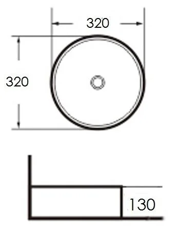 Раковина Grossman 32 см круглая GR-3021