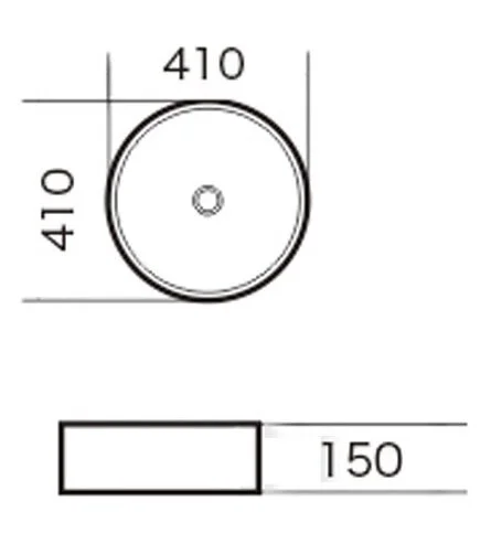 Раковина Grossman 41 см фаянс GR-3013