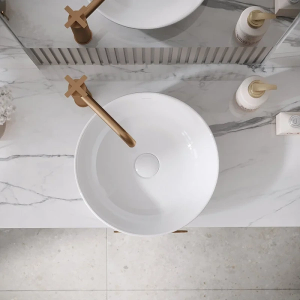 Раковина Grossman Style 42 см белая GR-3032 Staron